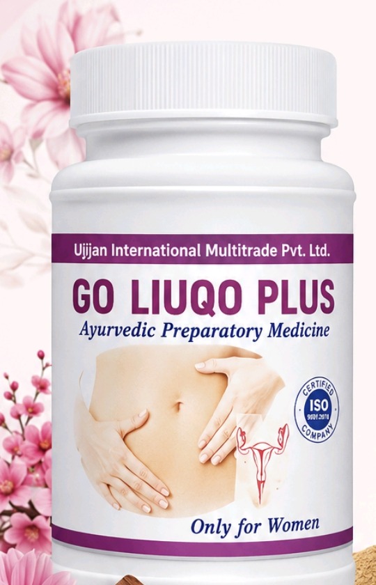 GO Liuqo Plus Ayurvedic herbal wellness bottle for women